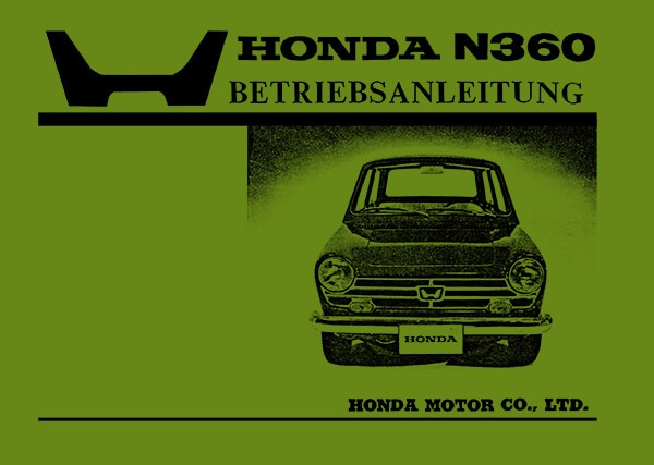 Honda N360 Betriebsanleitung