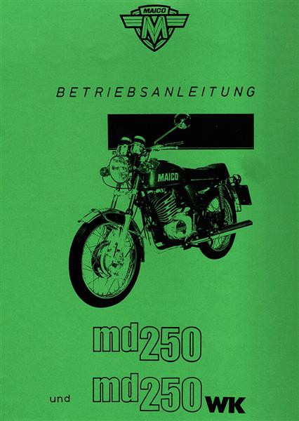 Maico MD250 und MD250WK Betriebsanleitung