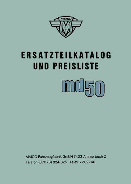 Maico MD50 Ersatzteilkatalog