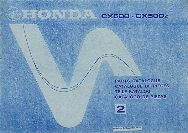Honda CX500 CX500Z Teilekatalog