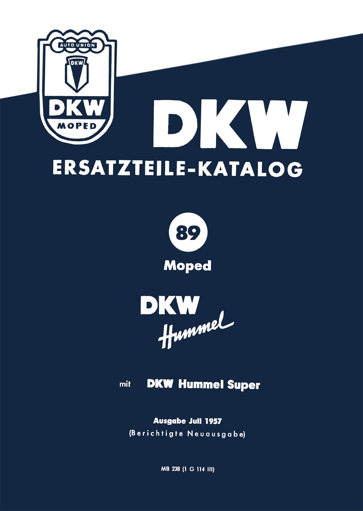 DKW Hummel und Hummel Super Ersatzteilkatalog