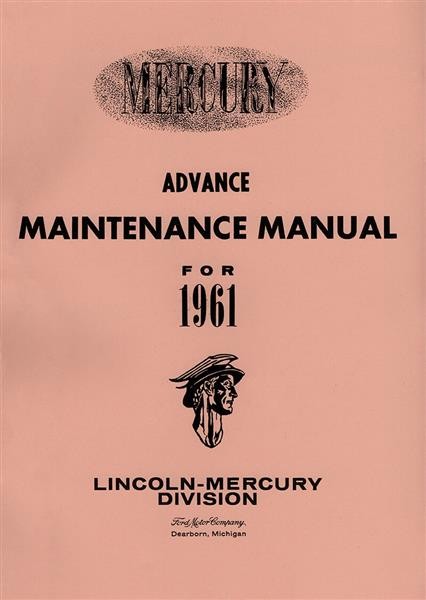 Lincoln-Mercury und Monterey 1961, Reparaturanleitung