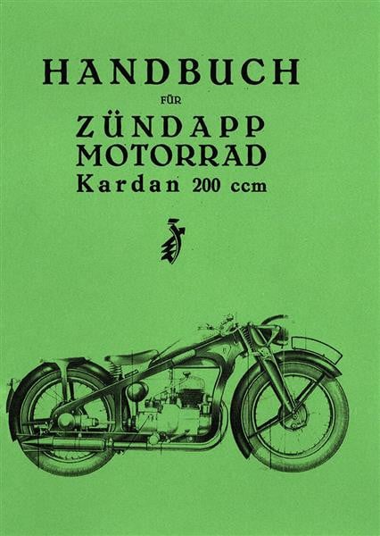 Zündapp Kardan 200, Betriebsanleitung
