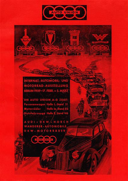 Auto Union Pressemappe 1939