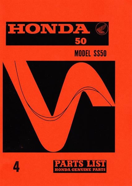 Honda SS50 SS50M Parts List