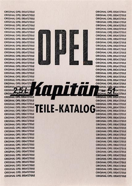 Opel Kapitän-51 2,5 l Ersatzteilkatalog