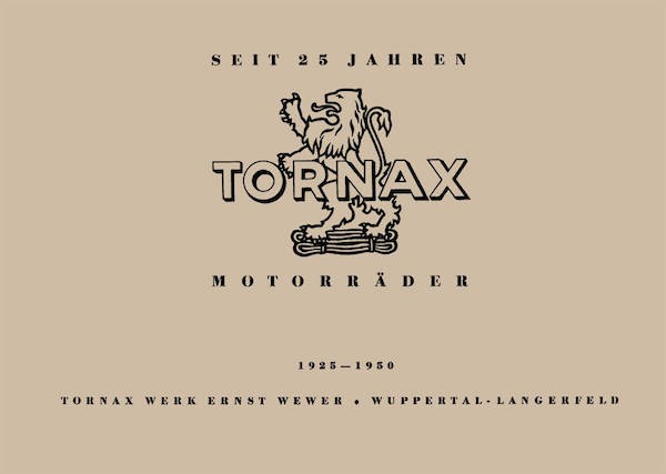 Tornax Motorräder 1925 - 1950 Jubiläumsschrift