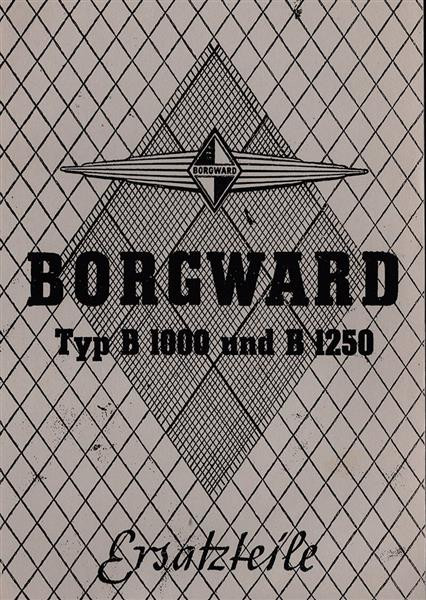 Borgward B1000 und B1250 Ersatzteilkatalog