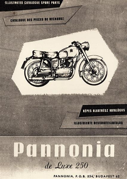 Panonnia  250 de Luxe Ersatzteilkatalog