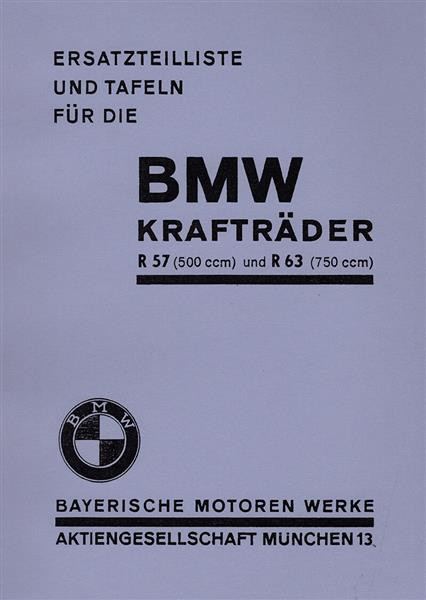 BMW R 57 (500 ccm) / R 63 (750 ccm)