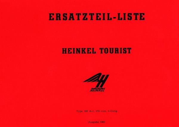 Heinkel Tourist-Roller Ersatzteilkatalog
