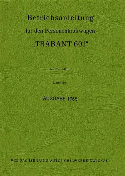 Trabant 601 Bedienungsanleitung