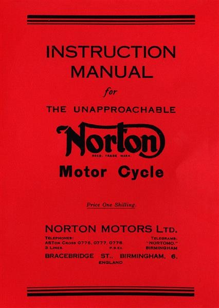 Norton Modelle von 1935-1940 Betriebsanleitung