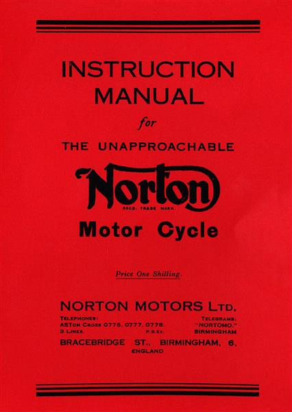 Norton Modelle von 1935-1940 Betriebsanleitung