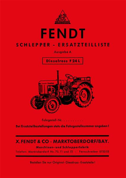 Fendt Dieselross F24L Ersatzteilkatalog