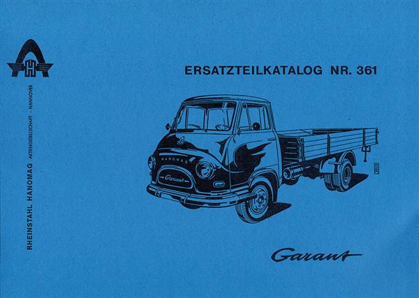 Hanomag Garant Ersatzteilkatakog