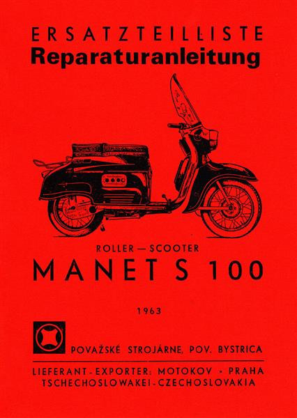 Scooter Manet S100 Ersatzteilktalog und Reparaturhandbuch