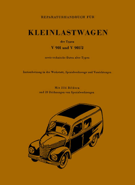 Framo V901 und V901/2 Kleinlastwagen Reparaturhandbuch