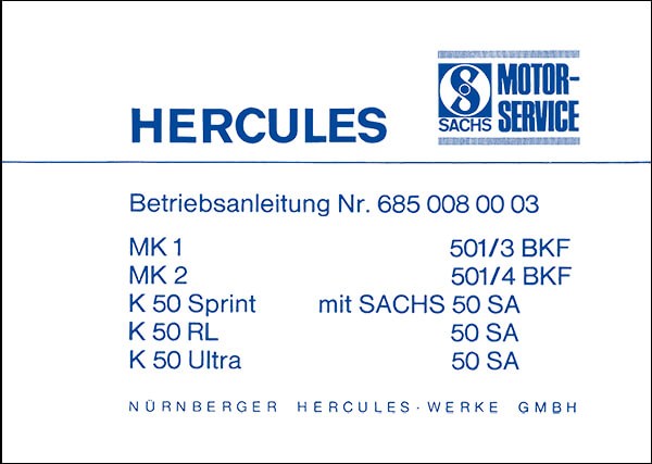 Hercules Betriebsanleitung