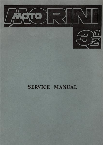 Moto Morini 3 1/2, Service Manual