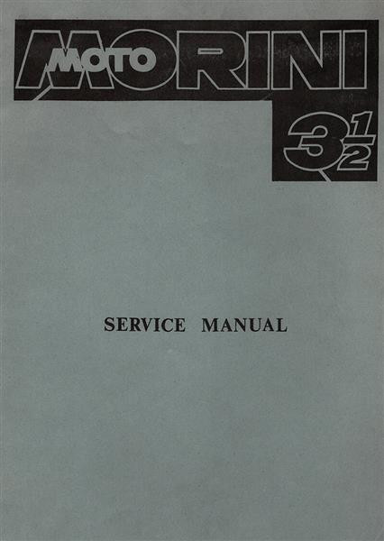 Moto Morini 3 1/2 Service Manual