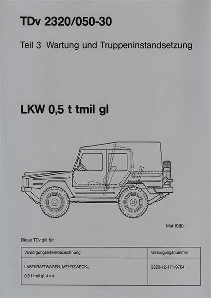 VW Iltis LKW 0,5 t Reparaturanleitung