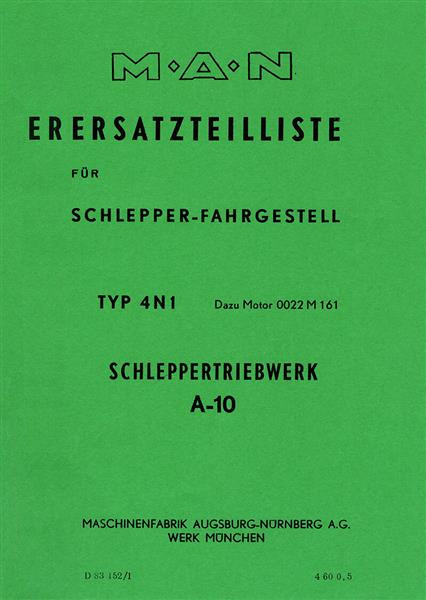 MAN Schlepper 4N1 Ersatzteilkatalog