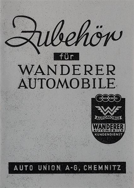 Wanderer Automobil Zubehörliste