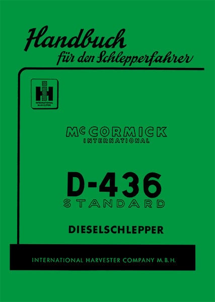 IHC D-436 Standard Betriebsanleitung