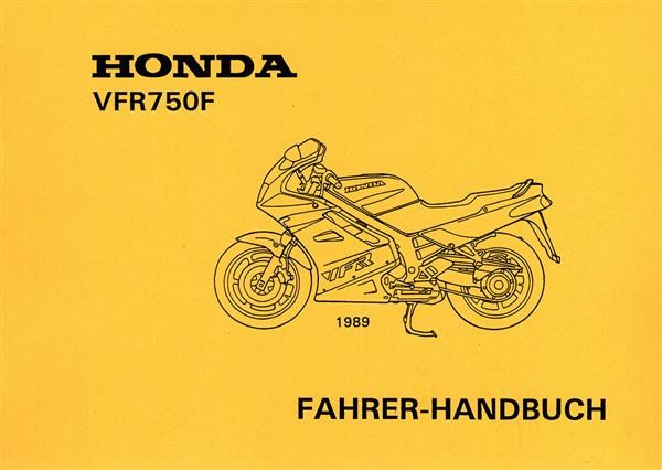 Honda VFR750F Fahrerhandbuch
