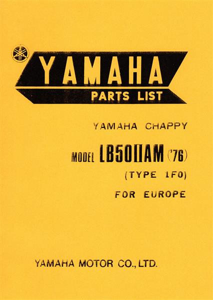 Yamaha Chappy LB50IIAM Parts List