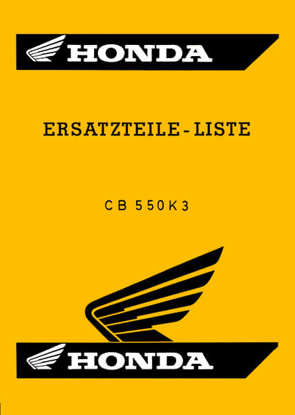 Honda CB550K3 Ersatzteilliste