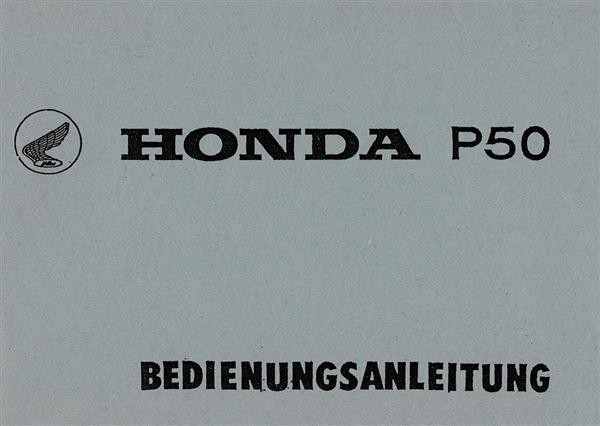 Honda P50 Bedienungsanleitung
