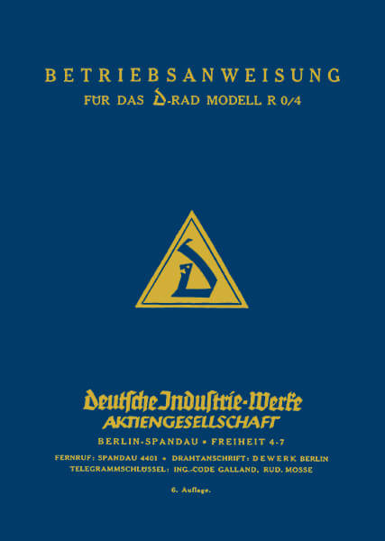 D-Rad R0/4 Betriebsanleitung