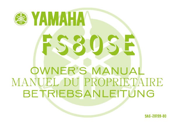 Yamaha FS 80 SE Betriebsanleitung