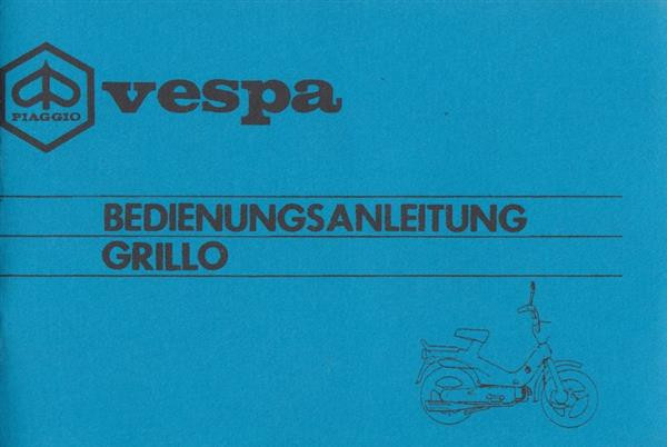 Vespa Grillo, Bedienungsanleitung