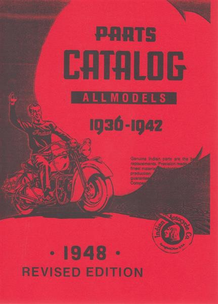 Indian Motocycle - All Models 1936 - 1942, Parts Catalog