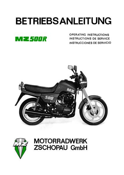 MZ 500 R Betriebsanleitung