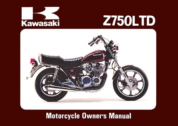 Kawasaki Z 750 LTD, Owner's Manual