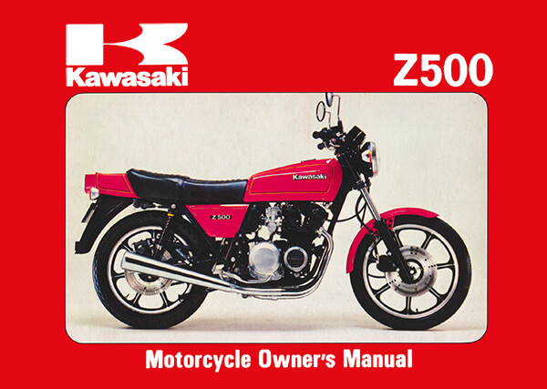 Kawasaki Z500 Owners Manual