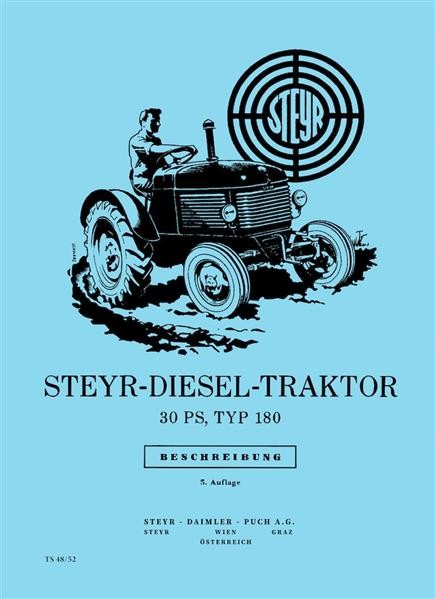 Steyr 180 - 30 PS Traktor Betriebsanleitung