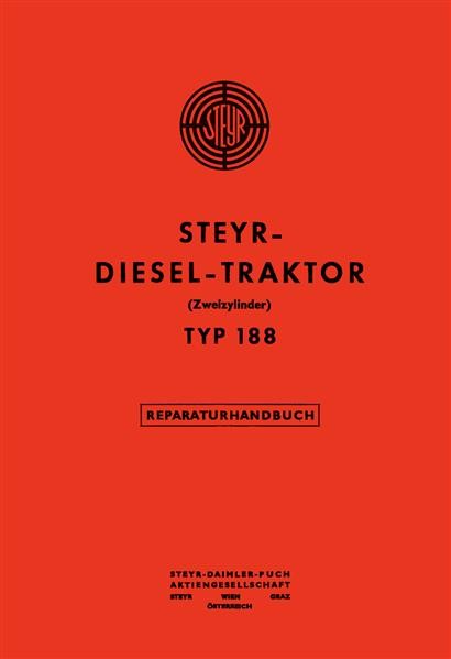 Steyr 188 Traktor Reparaturanleitung