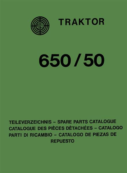 Steyr 50 und 650 Traktor Ersatzteilkatalog