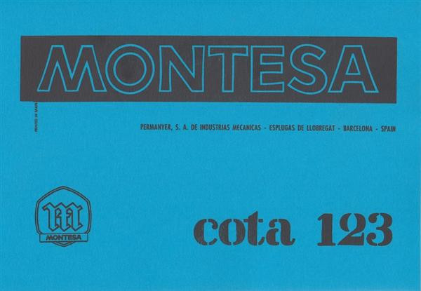 Montesa Cota 123/123T Parts Book and Maintenance