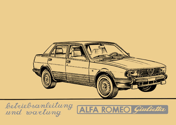 Alfa Romeo Giulietta, Betriebsanleitung