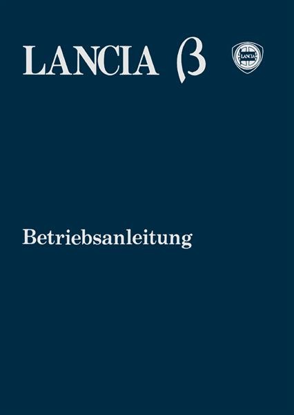 Lancia Beta 1600 und Beta 2000 Betriebsanleitung