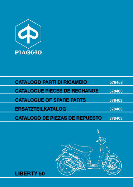 Piaggio Vespa Liberty 50, Ersatzteilkatalog