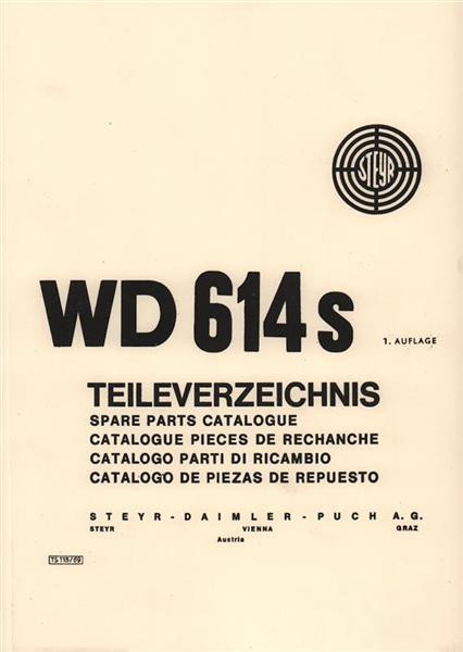 Steyr WD 614 s, 6-Zylinder-Diesel-Stationärmotor, Ersatzteilkatalog