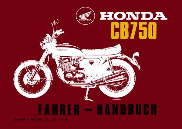 Honda CB750 Fahrerhandbuch