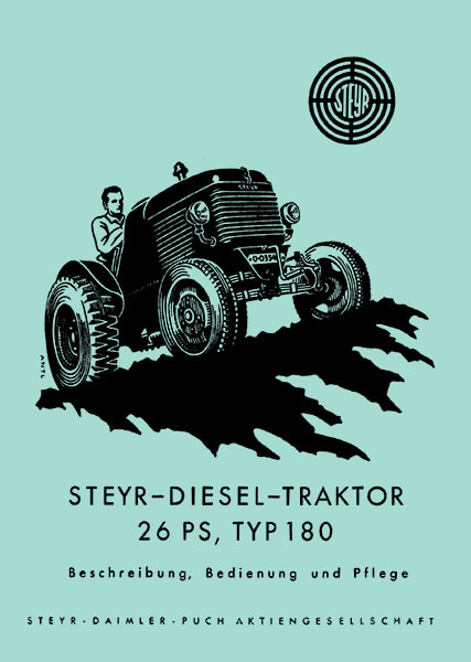 Steyr 180 - 26 PS Traktor Betriebsanleitung